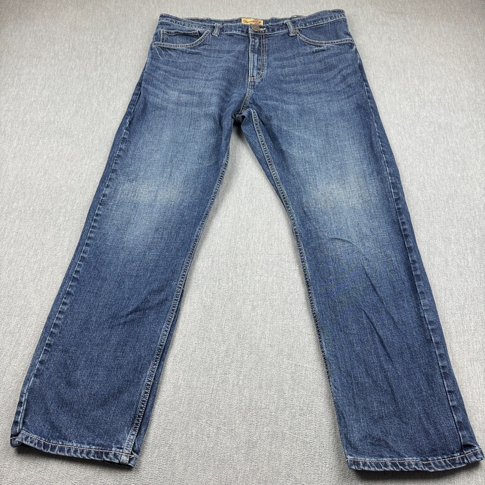Wrangler‎ Jeans Mens 38x32 Blue Denim 20X No. 44 Slim Fit Straight Leg Western